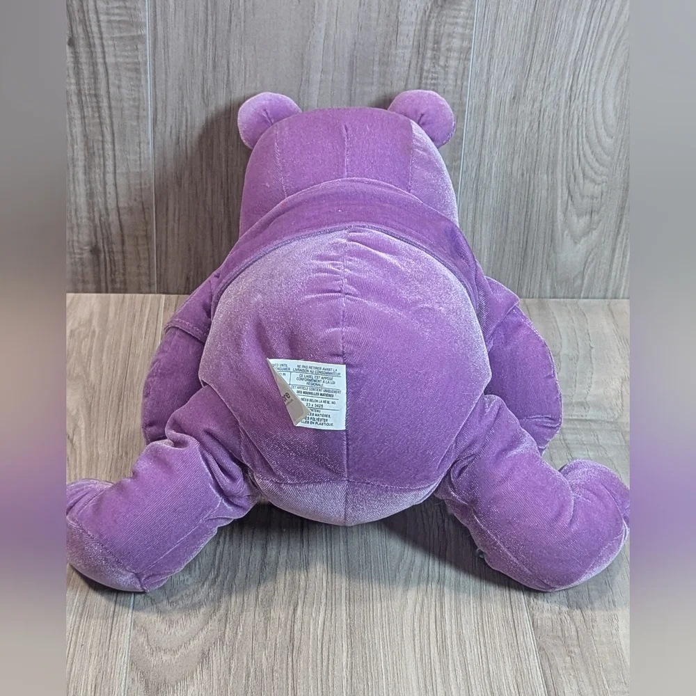 DISNEY Sweet Lilac Winnie The Pooh Purple Plush Stuffed Animal Bear Velvety - Picture 7 of 10